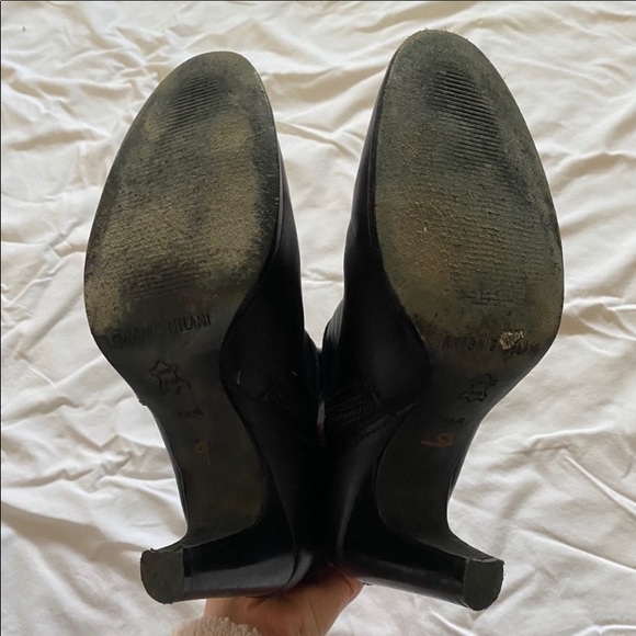 Antonio Melani | Black Heeled Leather Booties - Picture 4 of 4